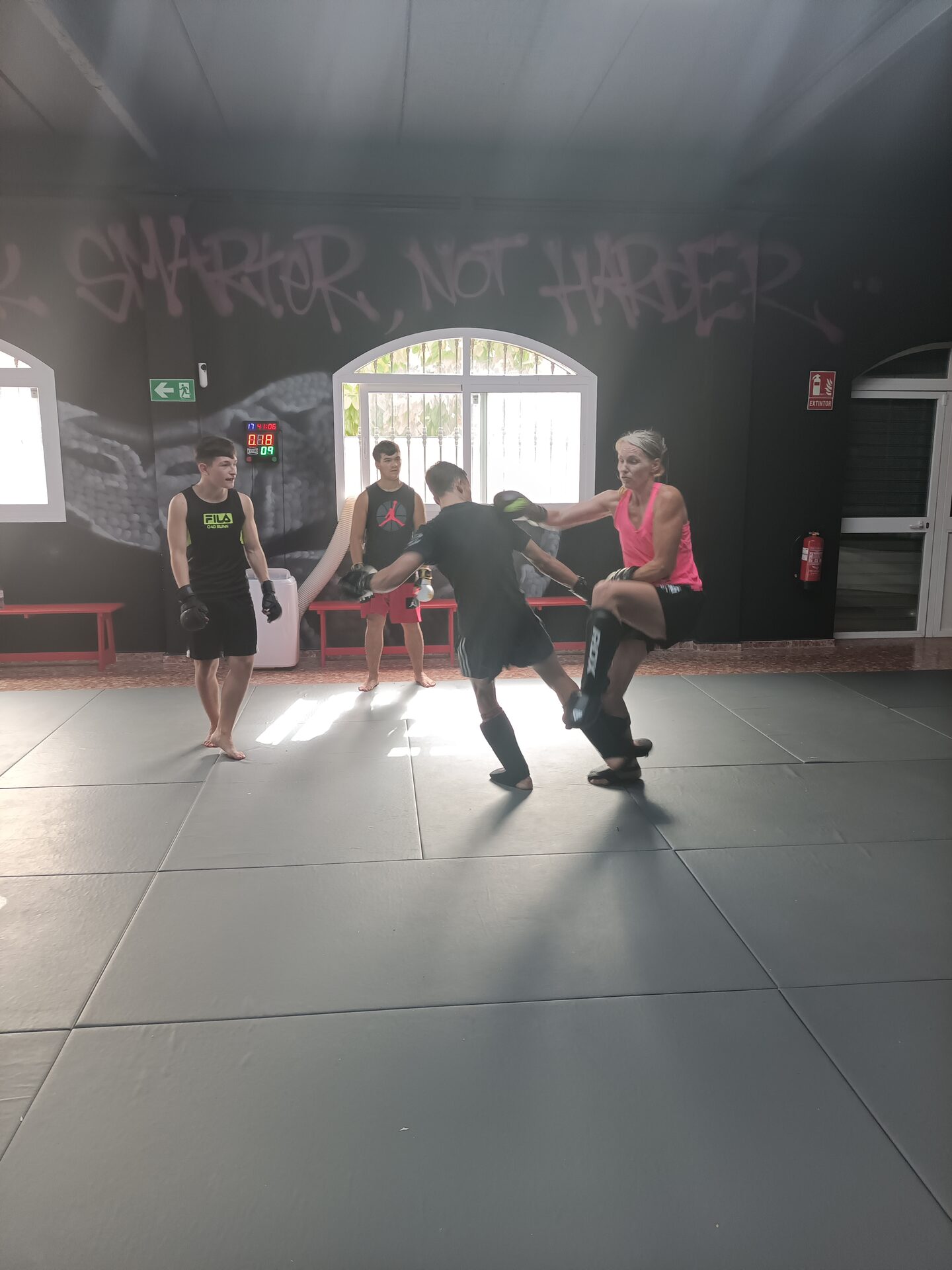 Muay Thai sparring at Submission Labs San Roque